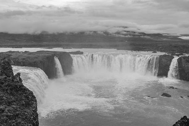 The waterfall Godafoss in Iceland