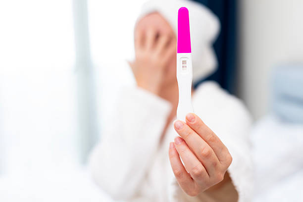 Digital pregnancy test on Isolated on a white background