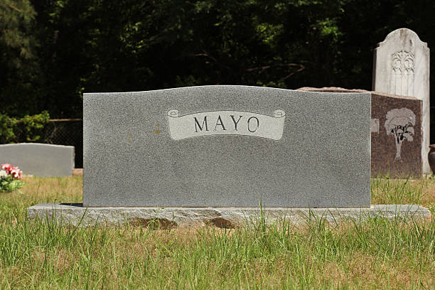 istock Word Mayo on Headstone Death of Mayo Concept 2241069106