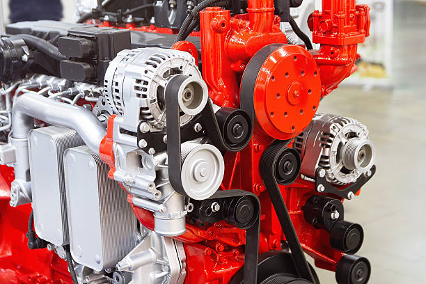 istock Modern engine truck on the stand 2241073642
