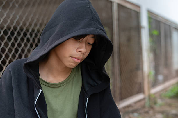 istock Asian youth with sad mood and detention 2241078327