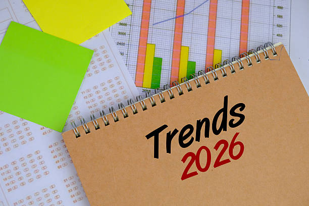 istock text of TRENDS 2026. bright financial charts. 2241082868