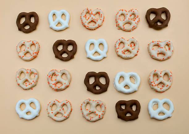 istock Assorted chocolate and yogurt-covered pretzels. 2241083659
