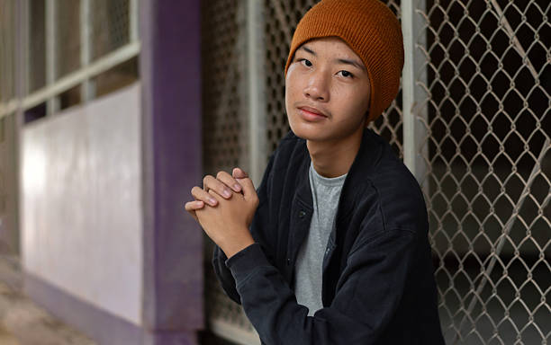 istock Asian youth with sad mood and detention 2241086599