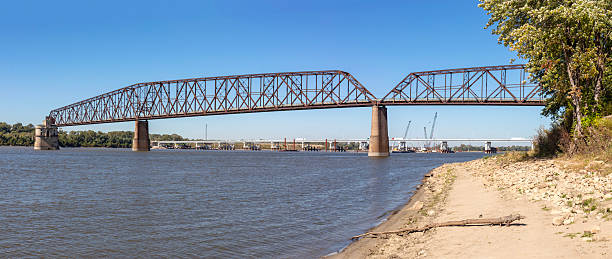 istock Panoramic view of the Chain of Rocks Bridge 2241087634