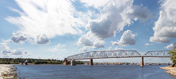 istock Panoramic view of the Chain of Rocks Bridge 2241087635