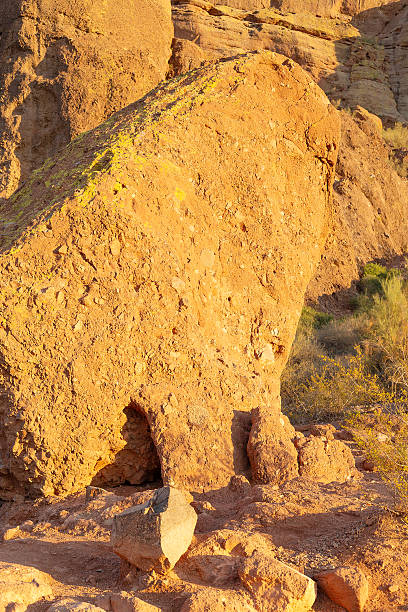 istock Rock formations on the Echo canyon walking trail, Phoenix 2241095447