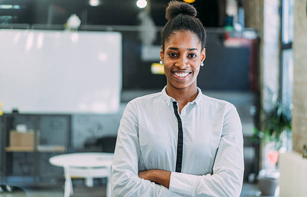 istock Confident businesswoman in modern office. 2241096271