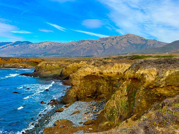The Central California coast features a variety of terrain from sandy beaches, rocky coastline, forests and rolling hills.The main road is Highway 1, the Pacific Coast Highway.
