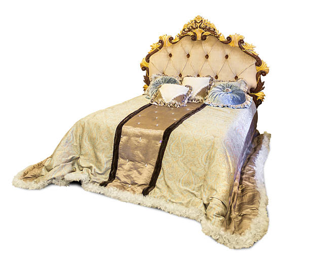 istock Furniture bed vintage rich carved 2241097877