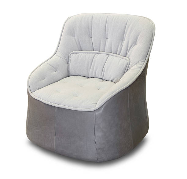 istock Furniture White Fabric Chair Vintage 2241097963