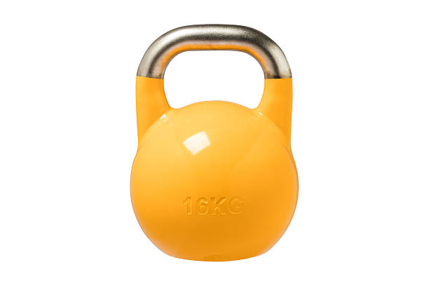istock Sports equipment kettlebells color weights 2241098158