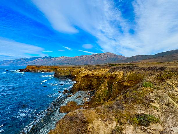 The Central California coast features a variety of terrain from sandy beaches, rocky coastline, forests and rolling hills.The main road is Highway 1, the Pacific Coast Highway.