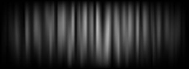 istock Black velvet curtain background. Closed curtains backdrop for theater stage, cinema, silent movie screen. Noir horror drapery wallpaper for award, show, performance. Vector old Hollywood scene concept 2241107253