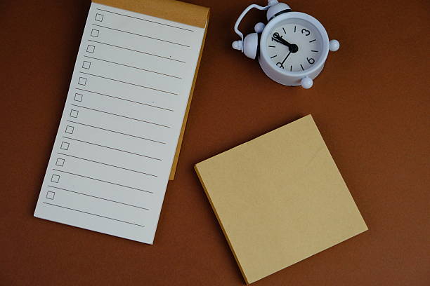 blank paper next to school tools with no word as a template for text space concept. business and education concept