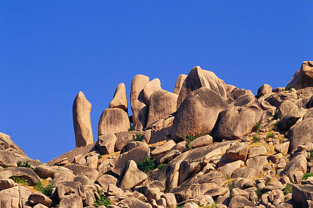Granite boulders, Aravalli Range, Idar, Sabarkantha, Gujarat, India