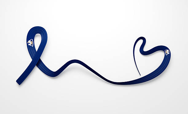 istock Stylized Louisiana flag ribbon forms a loop and heart shape. 3D illustration 2241132695