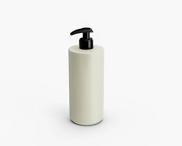 istock Minimalist white pump bottle for liquid soap or lotion. Clean studio shot. 3d illustration 2241132705