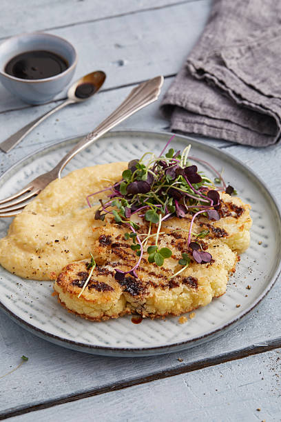Baked Cauliflower with Polenta