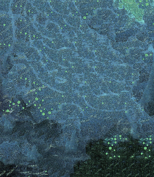 istock An artistic look showing an abstract pattern with a blue-green texture 2241140940