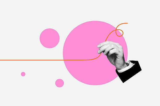 istock Creative image poster banner 3d collage photo of human hand hold development line graph progress opportunity rise concept 2241157263