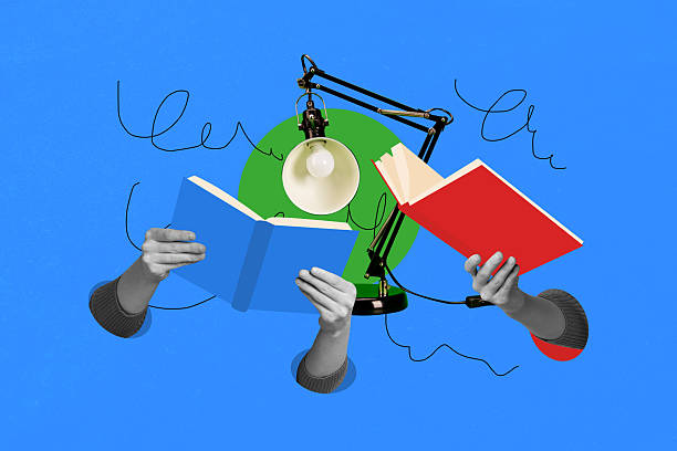 Free picture: Illustration of people immersed in reading, graphic of ...