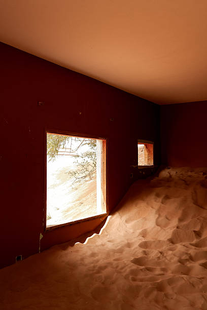 Interior with Sand Dunes and Open Windows, Al Madam Ghost Town