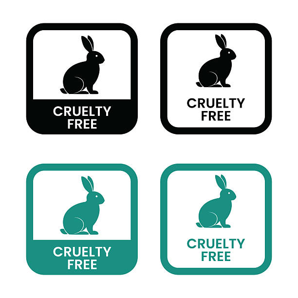 istock Cruelty Free icon set, Cruelty free not tested on animals label product packaging design. Natural, organic, Vegan eco cosmetic. 2241170636