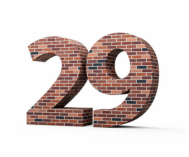 istock Bricks Wall Number Twenty Nine 29 Digit Made Of Colored Wall Of Bricks 3D Illustration 2241174553