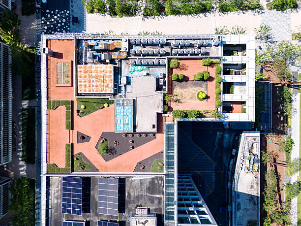 istock Solar power station on modern office building 2241176810