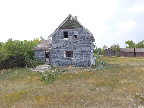 istock Drone View of an old Abandoned Farm 2241179587
