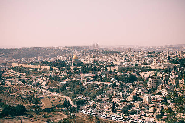 Jerusalem old city aerial view