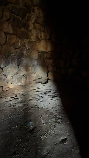 istock Nuraghe Sa Jua in Aidomaggiore, Sardinia  ancient stone tower under blue sky 2241188196
