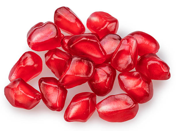 istock Pomegranate seeds isolated on a white background. Clipping path. 2241197365