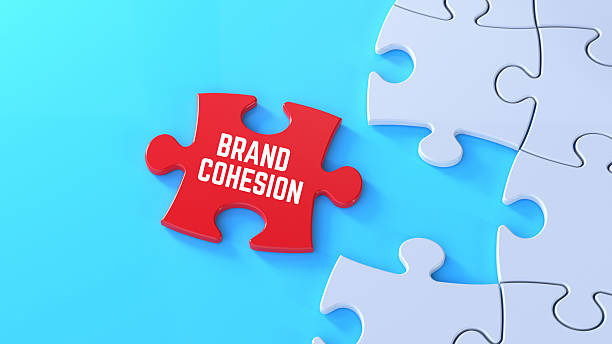 istock Brand Cohesion Concept with Red Puzzle Piece Symbolizing Strategic Unity and Business Integration. 2241205243