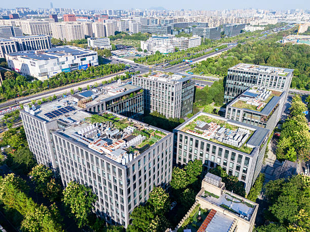 istock Vertical greening of modern office building 2241213389