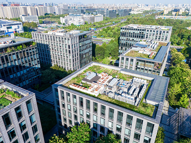 istock Vertical greening of modern office building 2241213400