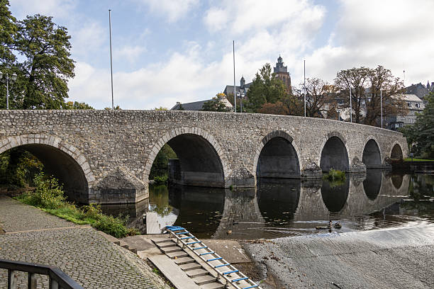 istock old massiv stony Lahn bridge in Wetzlar 2241215402