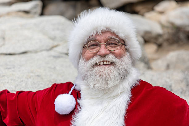 Renown world travler, Santa Claus stops off  in Palm Springs, California.