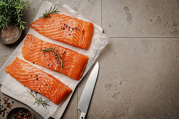 istock Fresh raw salmon fish fillet 2241219407