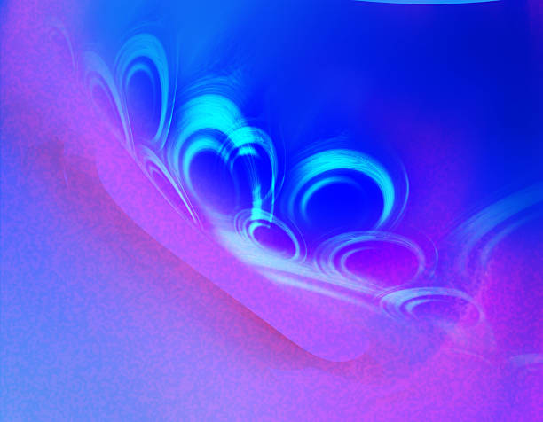 blue purple grainy gradient background with glowing light soft noise texture banner backdrop poster copy space