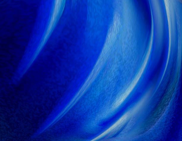 Abstract grainy blue gradient background blending  turquoise and navy blue hues with smooth  shapes blur.