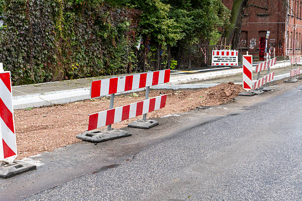 istock Road Under Repair Construction Scene 2241227895