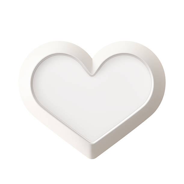 istock Heart shape picture frame. White card with wreath of shiny star light bulbs. Love message, birthday congrats, soft beige festive luxury bg. Realistic photo mockup, decorated with Christmas garland 2241230284