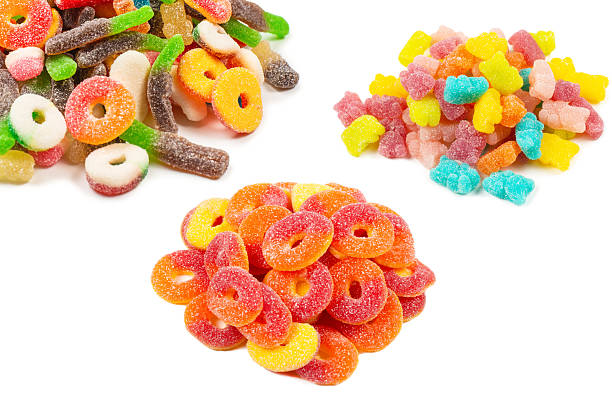 istock Jelly sweats bears isolated on white background. 2241233720
