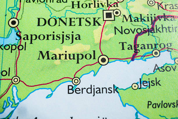 istock Mariupol And Surrounding Areas Map Including Donetsk.. 2241235395