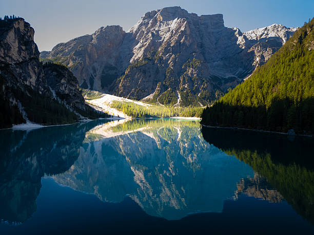 istock Experience the breathtaking and stunning mountain reflection in a crystal clear lake 2241241632
