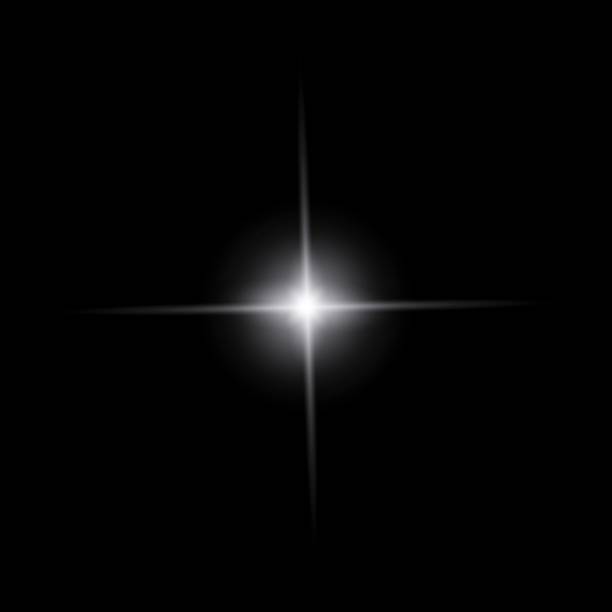 istock Golden sparkle  lights, flashing lights, light effects, sunlight lens flare, glowing ray beams, sparkling starsicon on black background. 2241245540