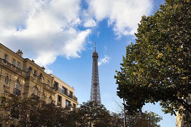 istock Eiffel Tower overlooking Paris on crisp autumn day 2241248822