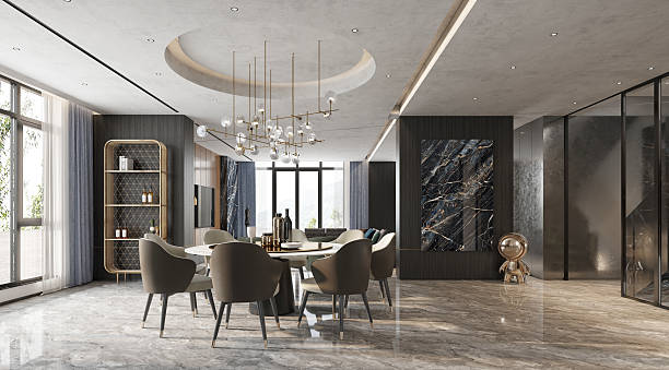 istock Photo realistic 3d render modern living room 2241250637